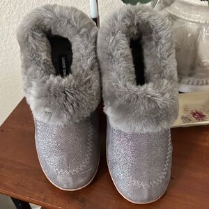 Lands’ End Shearling Slippers